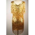 thumbnail image 4 of Robes de Danse Charleston Flapper à Franges à Sequins des Années 1920 Col en V Costumes_cadeau Spécial, 4 of 5