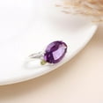 thumbnail image 2 of AG 925 Jewellery Statement Purple Amethyst Sterling Silver Ring, 2 of 4