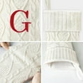 thumbnail image 3 of 21 Inches Knitted Christmas Stockings with Initials, Large Custom Monogram Embroidery Christmas Stockings with Letter, Personalized Xmas Decoration for Holiday Family Party, 3 of 7