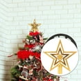 thumbnail image 5 of Gymnture christmas Golden Christmas Tree Topper Star Decoration, 5 of 10