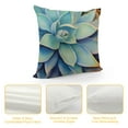 thumbnail image 4 of Fenyluxe Cactus Pillow Covers Decorative Throw Pillow Cover Cacti Succulent Cactus Flower Pillow Case Square Tropical Cushion Cover for Home Sofa/Bench/Couch 18x18in, 4 of 5