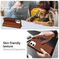 thumbnail image 5 of Allytech iPhone 11 Wallet Case, Premium PU Leather RFID Blocking Cards Holder Flip Cover Stand Shockproof Anti-Scratch Phone Case for Apple iPhone 11 - Brown, 5 of 6