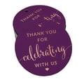 thumbnail image 1 of Inkdotpot Pack Of 100 Thank You Celebrating With Us Bridal Shower-Baby Shower-Retirement-Wedding-Birthday Favor Paper Tags Craft Real Rose Gold Foil Hang Tags, 1 of 6