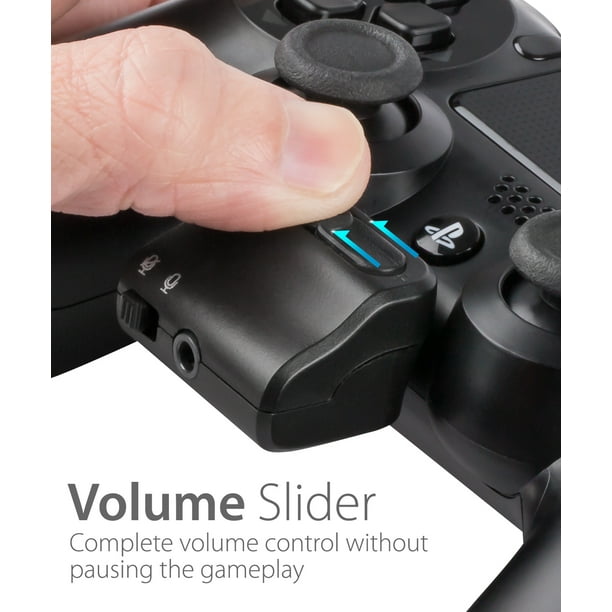 Audio Control DualShock Controller, Fosmon [Volume Slider | Mic Mute] 3.5mm TRRS Jack PC Gaming Headphone Audio Adapter for Playstation 4 Joystick - Walmart.com