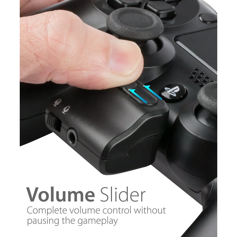 lettelse stor Problemer Headset Audio Control for PS4 DualShock Controller, Fosmon [Volume Slider |  Mic Mute] 3.5mm TRRS Jack PC Gaming Headphone Audio Adapter for Playstation  4 Joystick - Walmart.com