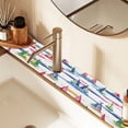 thumbnail image 2 of Yayeee Faucet Mat for Kitchen Sink 14.7" Diatomite Long Splash Guard Pad, Hand Drawn Sailboats, 2 of 7
