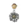 thumbnail image 1 of Large Two Tone Daisy Flower - Monkey Face Charm Bead, 1 of 1