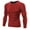 Red, variant on Men Long Sleeve Tight Quick Dry T-shirt Compression Tops,White,2XL