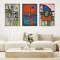 thumbnail image 2 of Aesthetic Abstract Canvas Framed Wall Art Large Size 24" X 16" X 3 Pieces Modern Art Natural Minimalist Posters Prints Living Room Bedroom Bathroom Kitchen Office Wall Decor (Black), 2 of 6