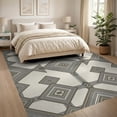 thumbnail image 3 of ODIKA 8'x10' Washable Area Rug Personalized Image Text Frame Border Alfombra Diatomaceous Exact for Living Room, Under Sectional, Family , Durable, Non-Slip, 3 of 7