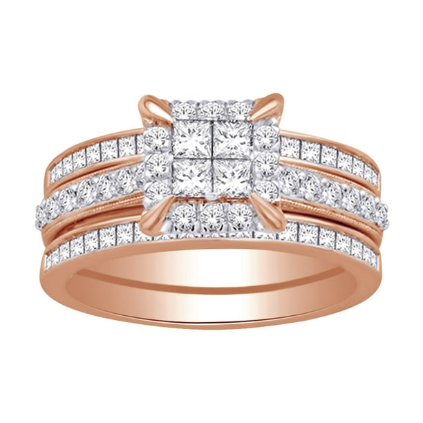 Jewel Zone US 1.33 Ct Princess Cut White Natural Diamond Enhancer