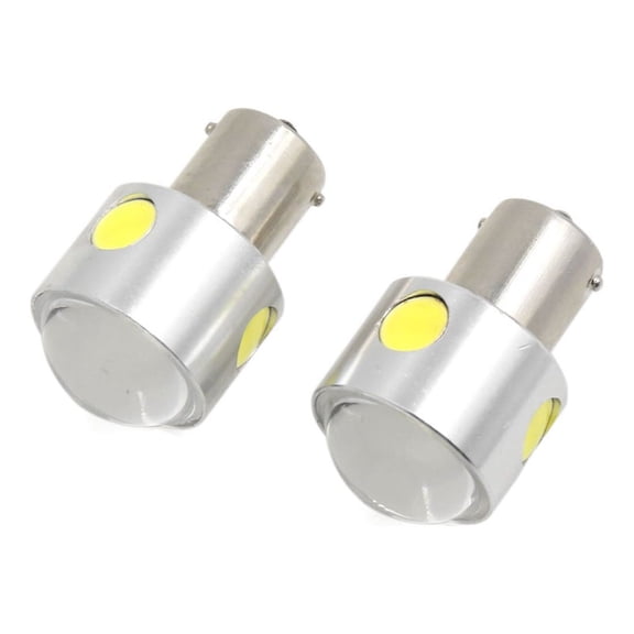 Unique Bargains 2Pcs 1156 Warm White COB  Projector Lens Car Tail Brake Backup Reverse Light
