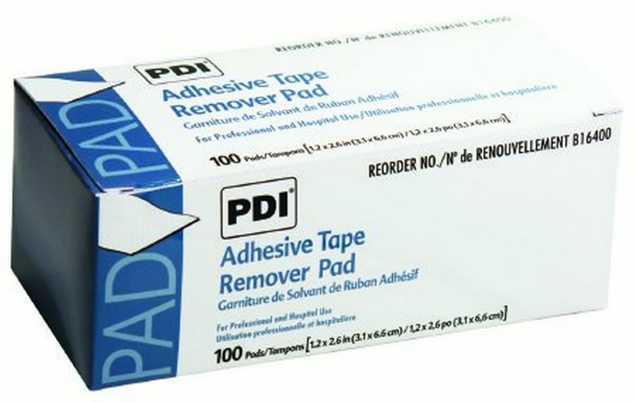 1131957 PT# B16400 Pad Adhesive Tape Remover 100 Count 1-1/4x2-5/8' Bx