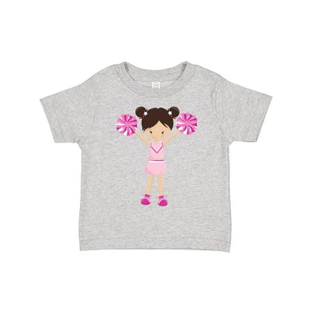 

Inktastic Cheerleaders Cute Girl Brown Hair Cheerleading Girls Toddler T-Shirt
