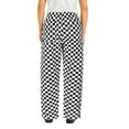 thumbnail image 3 of TOPTIE Pantalon de Chef Classique Ample à Carreaux Noir et Blanc avec Taille à Cordon, 3 of 6