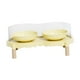 thumbnail image 5 of Cuencos elevados para gatos, cuencos para mascotas con soporte, juego de cuencos para comida y agua, elevados Amarillo, 5 of 9