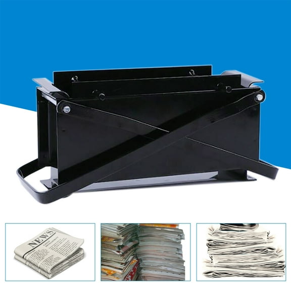 Waste Newspaper Brick Press, Eco-Friendly Paper Log Briquette Maker, Durable Iron Material, Easy to Use and Store, Energy-Efficient