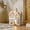 B, variant on Christmas Village Small Houses with LED Lighted, Miniature White Houses Statue Decorations for Holiday Party,Forest House