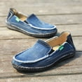 thumbnail image 3 of Mens Slip on Deck Shoes Casual Canvas Loafers Beach Boat Shoes, 3 of 10