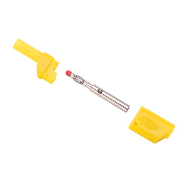10pcs 4mm Lantern Banana Plug Metal Banana Plug Full Insulated Sheathed Socket Plug Connectors Stackable Shrouded Banana Plugs