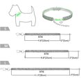 thumbnail image 2 of Pet Collar with Diamonds, Adjustable, Heart-shaped Elastic Pendant, Small Pet Collar（Black）, 2 of 5