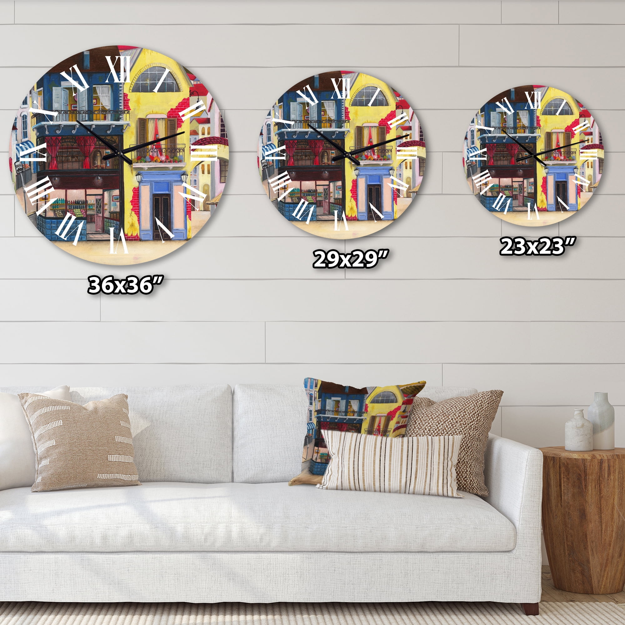 Designart 1 in Quartz French/Country Wall Clock
