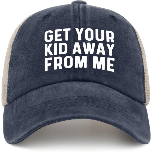 GET Your Kid AWAYS from ME Trucker Hat Men Vintage Mesh Cap for Summer
