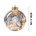 thumbnail image 3 of Light-Up Christmas Balls, Glowing Christmas Story Ornament, Light-Up Mini Holiday Scene with Warm LED Light, 3 of 6