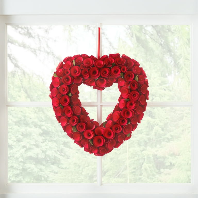  Valentine Heart Wreath, Valentine's Day Wreath (3674