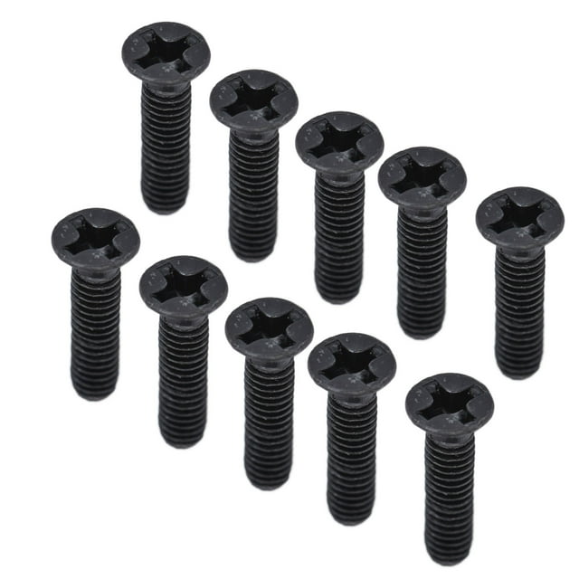 Vis de Comptoir M3, 50 Pcs Installation Sécurisée Galvanisée Noire Protection contre la Corrosion Vis Croisées A2-70 Kit d'Assortiment pour Machines Haute Précision M3x4,M3x5,M3x