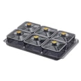 thumbnail image 2 of TISHITA Dried Fruit Plate Candy Nuts Dish with Lid Luxury Food Storage Box Appetizer Serving Tray Divided Serving Platter for Wedding gray 6 grids, 2 of 8