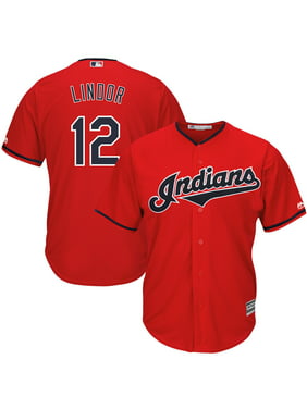 Francisco Lindor Cleveland Indians Majestic Alternate 2019 Cool Base Player Jersey - Scarlet