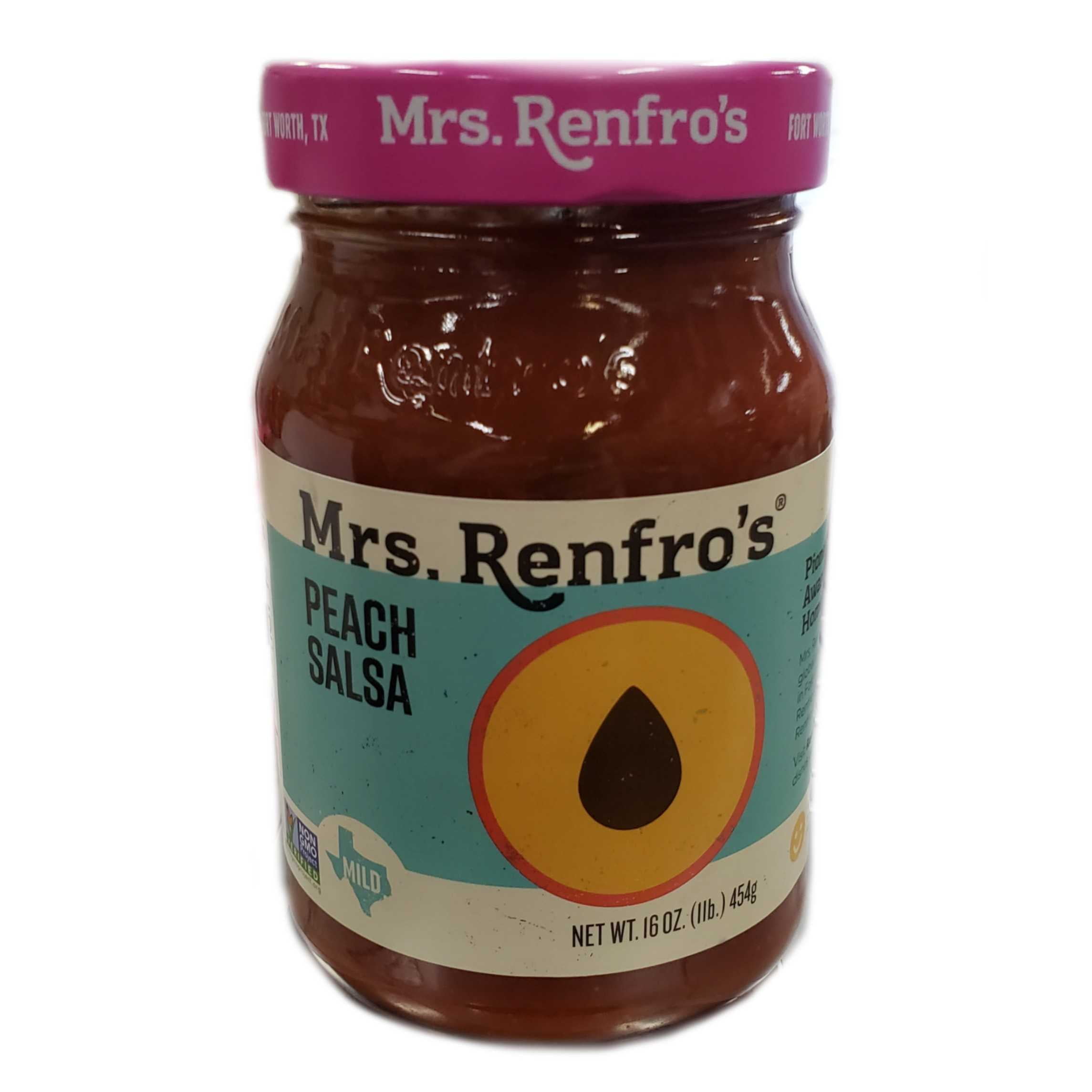 Mrs. Renfro's Peach Salsa Mild, 16 Oz. Pack Of 2