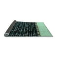 thumbnail image 2 of Ahgly Company Indoor Round Abstract Light Blue Modern Area Rugs, 6' Round, 2 of 4