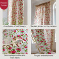 thumbnail image 6 of SpaceMuse Lovely Rose Decorative Curtains, Vintage Farmhouse Light Filtering Rose Floral Delicate Pattern for Living Room Bedroom and Dining Room Panels, 52 X 84 Inches, 6 of 6