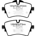 thumbnail image 2 of EBC Brakes Yellowstuff 4000 Series Street and Track Brake Pad Set Fits select: 2015-2022 MINI COOPER, 2023 MINI COOPER S, 2 of 2