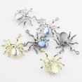 thumbnail image 2 of Gothic Style Spider Charms - 30pcs Resin Rhinestone Cat Eye Beads Metal Charms for Jewelry Making, 2 of 5