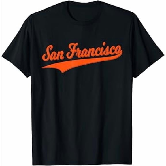 SAN FRANCISCO SF VARSITY SCRIPT VINTAGE SPORTS JERSEY STYLE T-Shirt