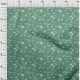 thumbnail image 3 of oneOone Cotton Poplin Dark Green Fabric Beach Hawaii Conversational Sewing Material Print Fabric By The Yard 42 Inch Wide, 3 of 4