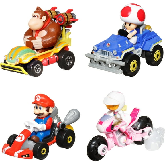 Hot Wheels The Super Mario Bros. Movie Jungle Kingdom Raceway Playset with Mario Die-Cast Toy Car