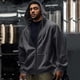 thumbnail image 4 of pstuiky camisa de manga larga para hombre, Sudadera con capucha y bolsillo de manga larga con cremallera y color liso para hombre top de hombre l, 4 of 9