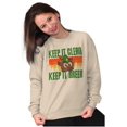 thumbnail image 3 of Woodsy Owl Keep it Clean and Green Sweatshirt for Men or Women Brisco Brands X, 3 of 6