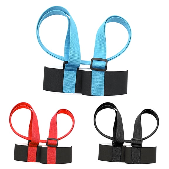 Dengjunhu 2Pcs Strong and Thick Ski Straps Ski Carrier Strap Adjustable Shoulder Carrier Lash Handle Straps with Cushioned Fastener Tape Strap Loop for Adults Kids