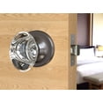 thumbnail image 3 of Dummy Oval Egg Crystal Door Knobs Dark Grey Round Rosette, 3 of 6