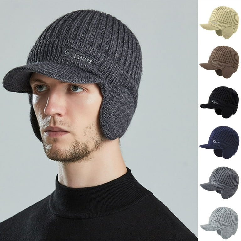 Mens Winter Hat Ear Flaps