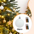 thumbnail image 1 of 24 Piezas Bolas de Navidad Colgantes Adornos Árbol Blankos Decorativos Pintables Shatterproof Material PP Función DIY para Pintar Colgantes Adecuados, 1 of 8