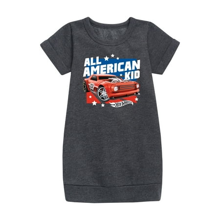 

Hot Wheels - All American Kid - Toddler And Youth Girls Fleece Dress
