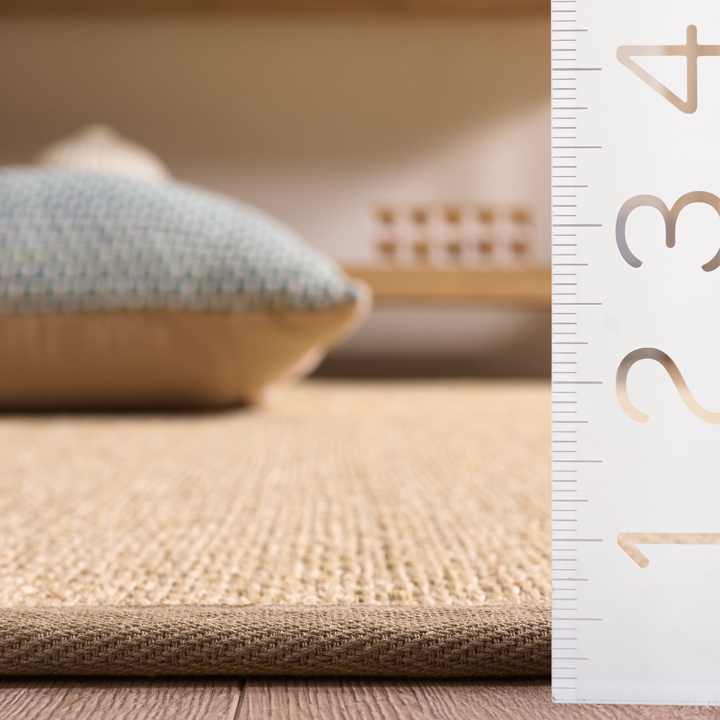 Safavieh Natural Fiber Jovana Solid Runner Rug, Maize/Linen, 3' x 12'