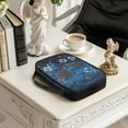 thumbnail image 3 of FKELYI Blue Floral Turtle Star Print Bible Cover Faux Leather Book Cover with Handle Zippered Bible Case Church Bible Bag Scripture Protector for Prayer Outdoor Study, 3 of 6