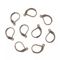 thumbnail image 5 of U8MO 20pcs Brass Leverback Earring French Earwire Nickle Free Antique Bronze 15x10mm, 5 of 8